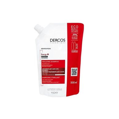 Dercos Dercos Énergisant Shampoo Stimulantti Täyttöpakkaus Aminexil Hiustenlähtöä Stimulantti Shampoo Täyttöpakkaus 500 ml 500 ml