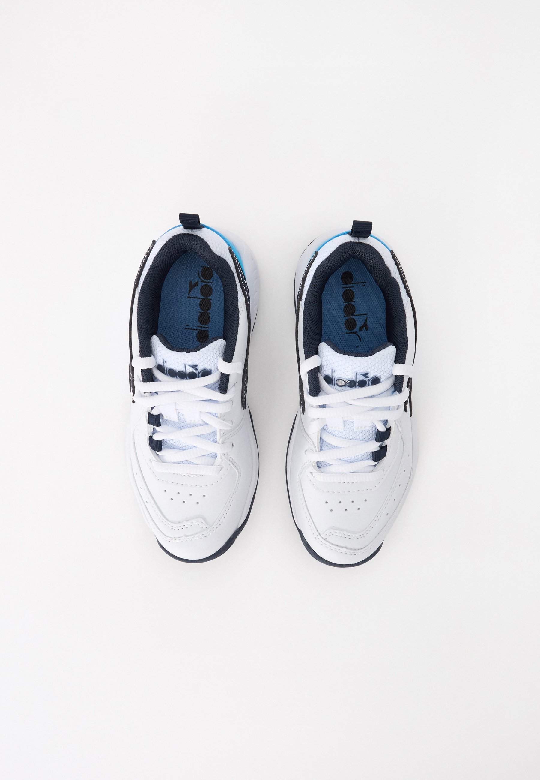Diadora CHALLENGE 5 JR UNISEX - Sneakers - wit/blauw corsair