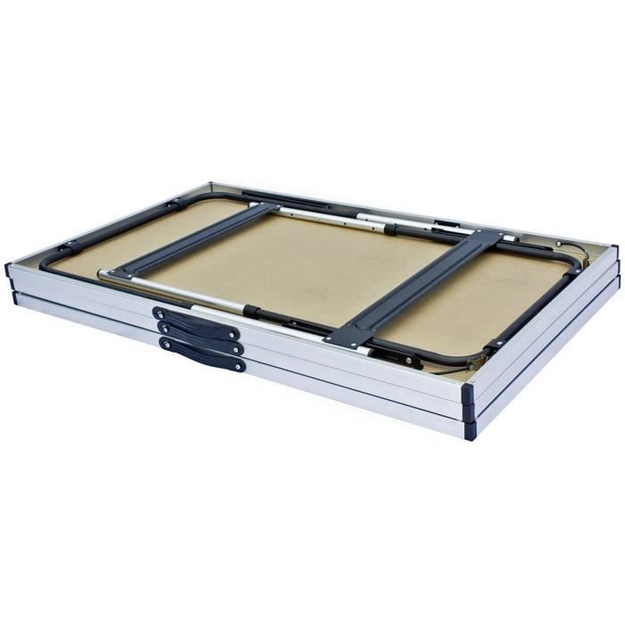 Folding Table - Multifunctional - Set of 3 - Height Adjustable - Ideal for Markets and Parties