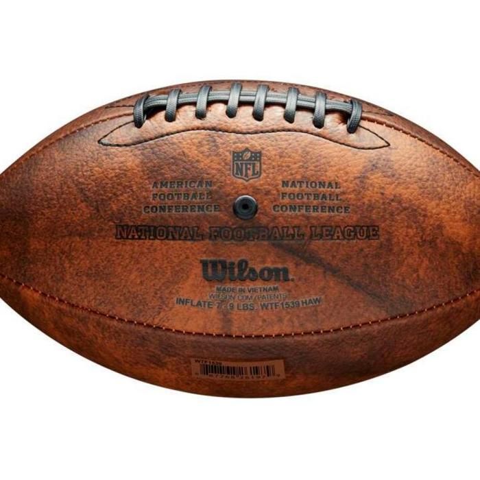 Ballon - WILSON - wtf1534xbnfl - Marron - NFL Throwback 32 Team Logo - Taille unique