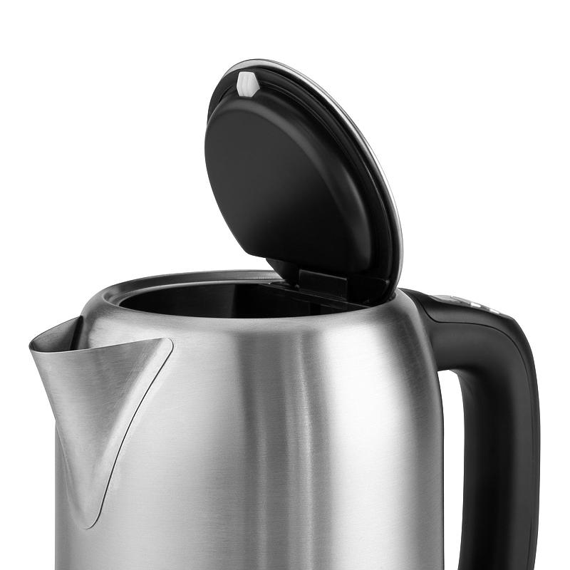 Hervidor de cocina de 1,7 l, 2200 W, acero inoxidable digital.