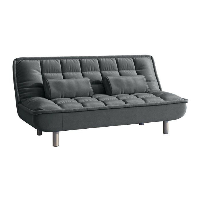 MISHAN fabric click-clack sofa - Grey - 3-seater - SALE-UNIQUE