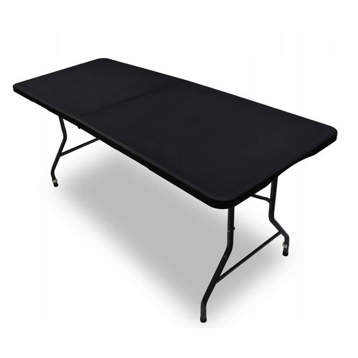 MEDAS PRO Folding Garden Table for Catering, Balcony Table, Camping Table, 180 x 70 cm, Black