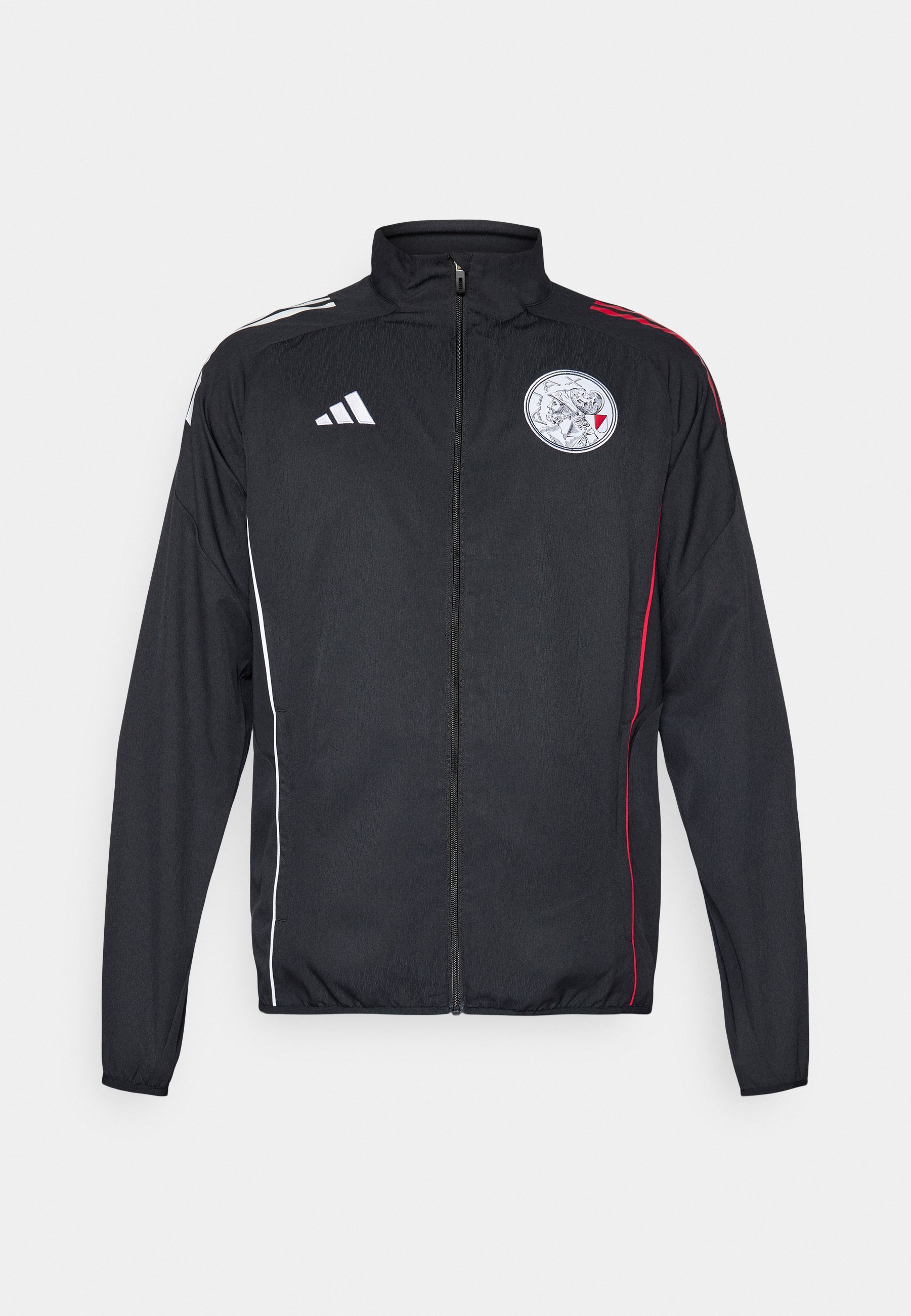 adidas Performance AJAX AMSTERDAM 25/26 COMPETITION PRESENTATION JACKET - Verryttelytakki - musta/valkoinen/rohkeanpunainen