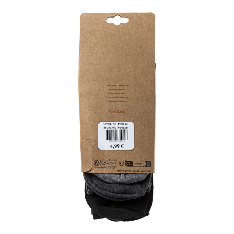 Chaussettes et collants Femme Gris