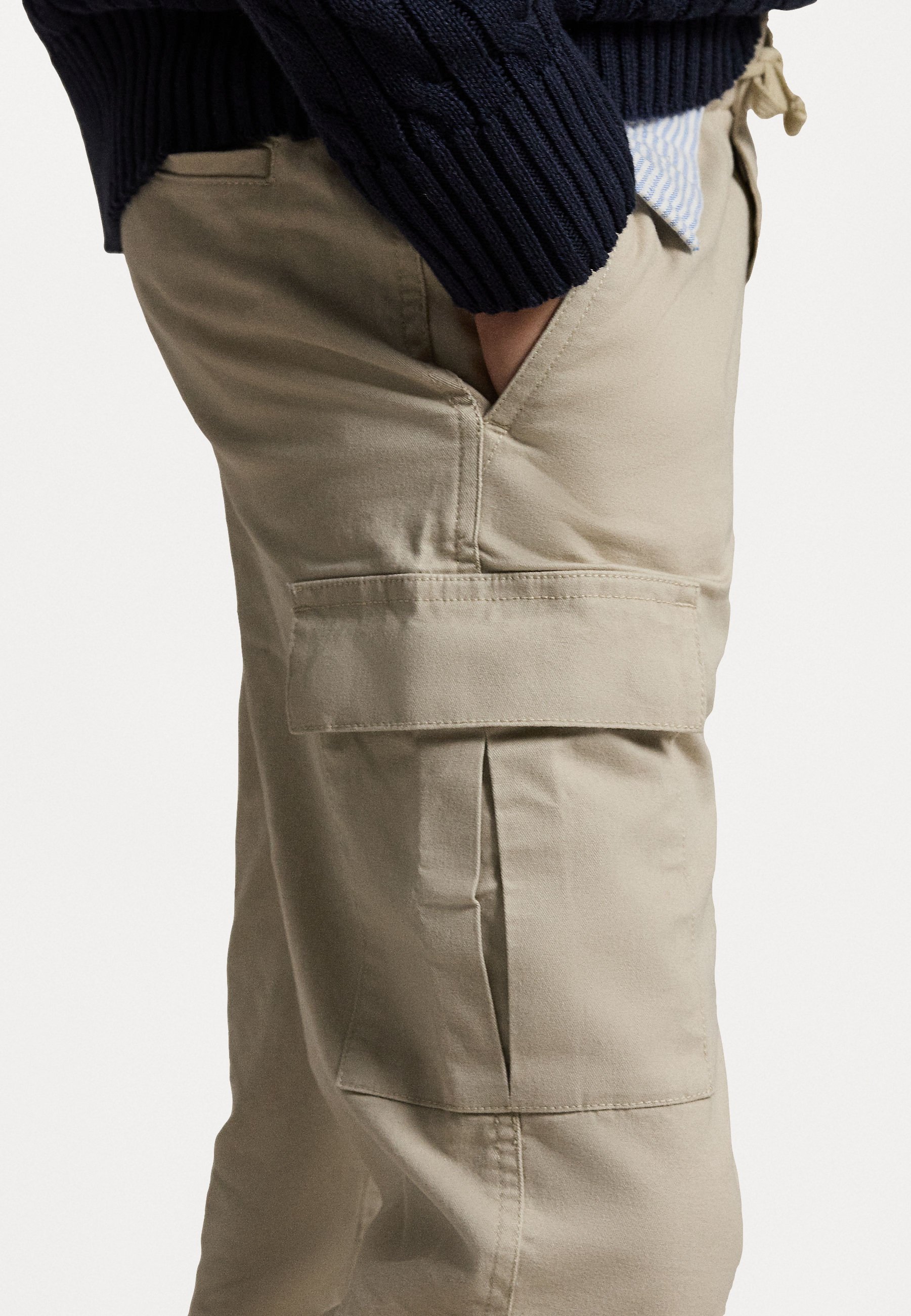 Pantalon cargo chino stretch Polo Ralph Lauren - Gris pierre classique