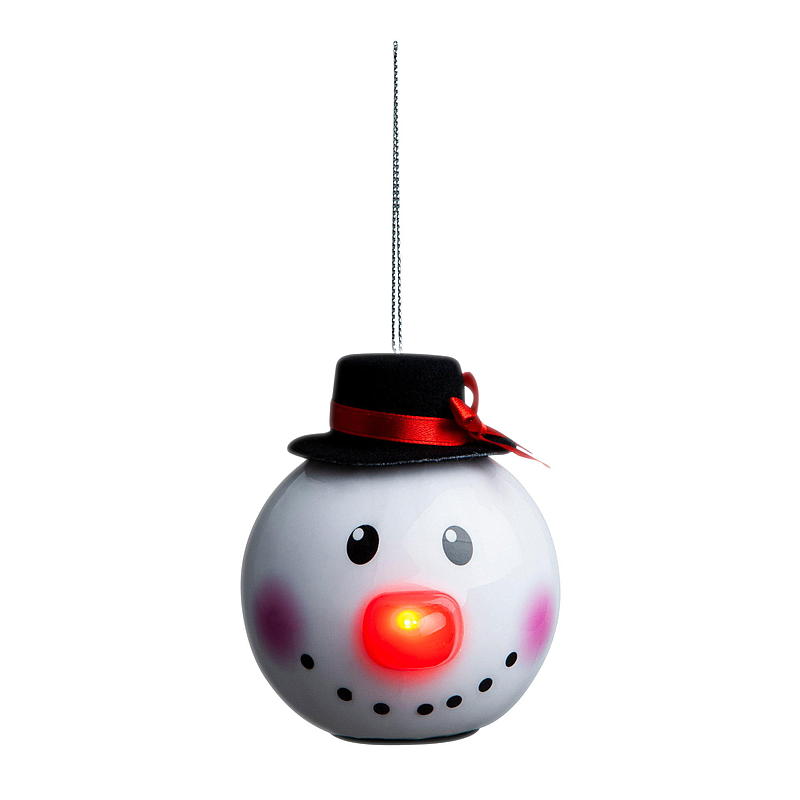 Boule de Noël lumineuse Light IT, hauteur 8 cm, fonctionne sur piles