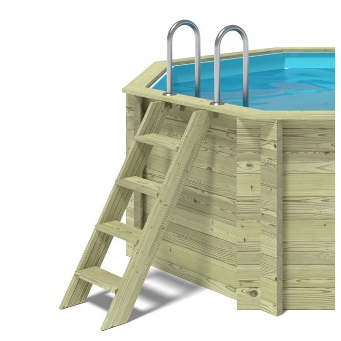 Coral 3.25x3.25m Wooden Swimming Pool - 1.18m Deep - BAS7301OSP