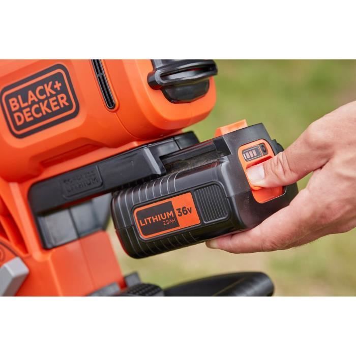 BLACK+DECKER Cordless Blower Vacuum Shredder - BCBLV3625L1-QW - 36V - With 36V Battery - 45L Bag
