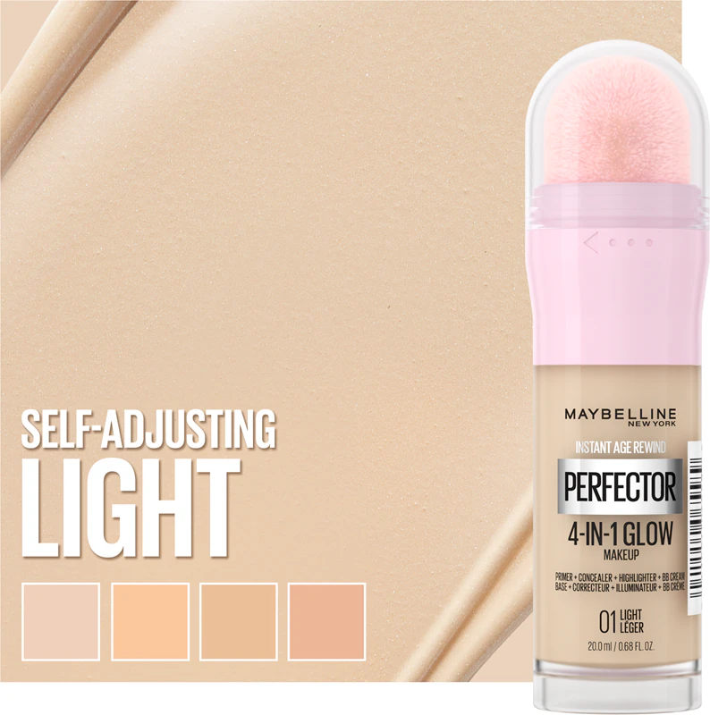 MAYBELLINE NEW YORK Instant Perfector Base Iluminadora 4 em 1 para um Look Natural