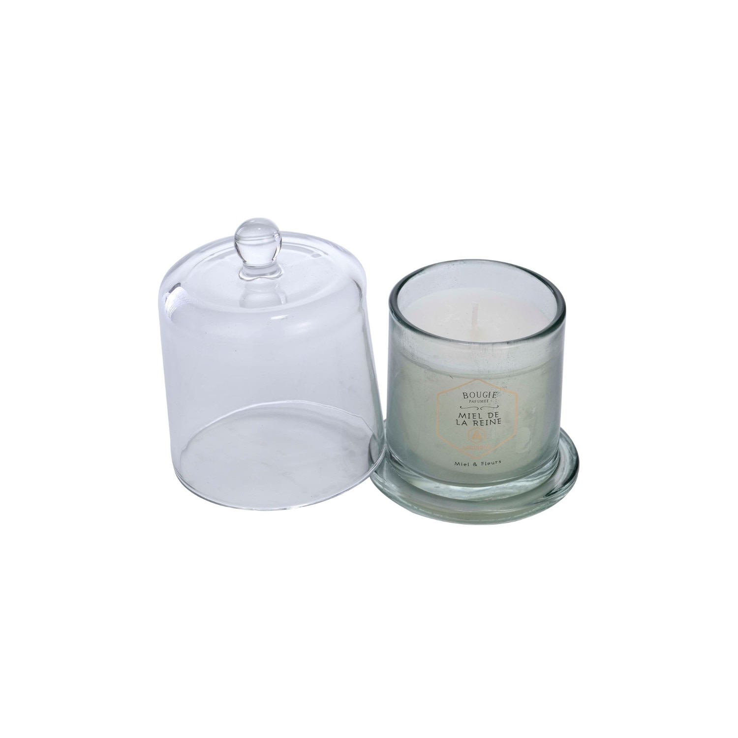La guiole Bougie Parfumée et Sa Cloche, Fleur et Miel, 22 Heures de Parfum, 145 g
