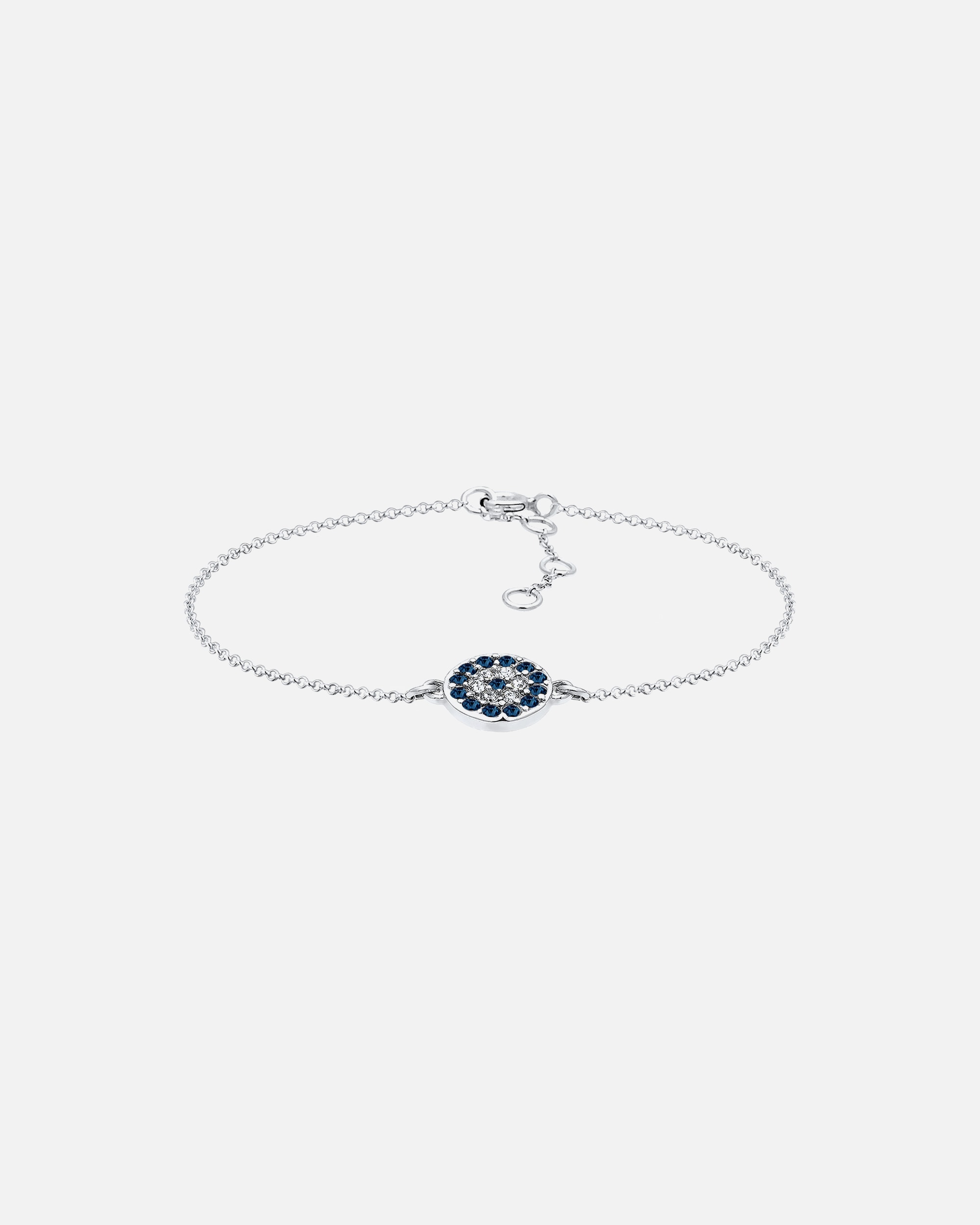 Elli Femmes avec symbole Evil Eye et cristaux en argent sterling 925