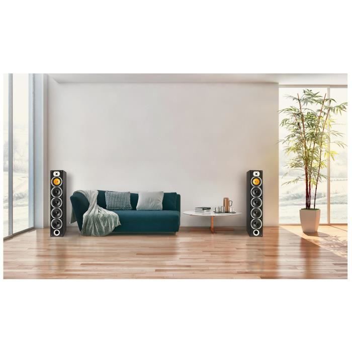 Bennett & Ross Exosphere hifi-set, een paar zwarte vloerstaande luidsprekers, 2x 200W RMS.
