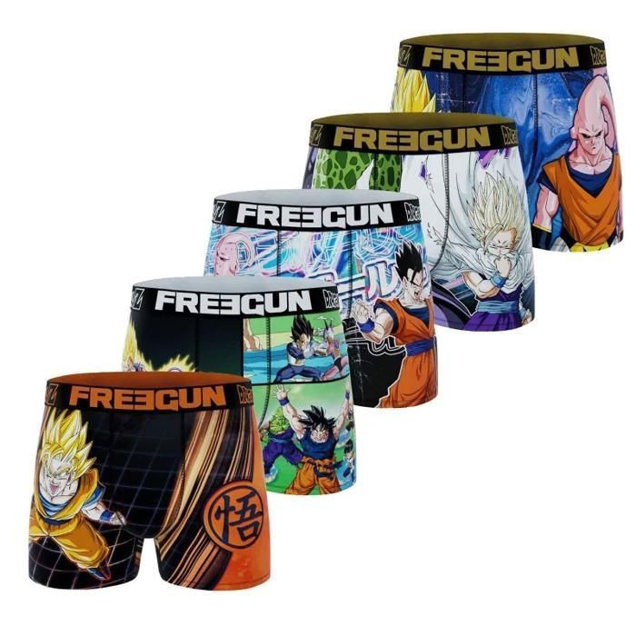Boxer da ragazzo Dragon Ball Z FREEGUN, confezione da 5 pezzi