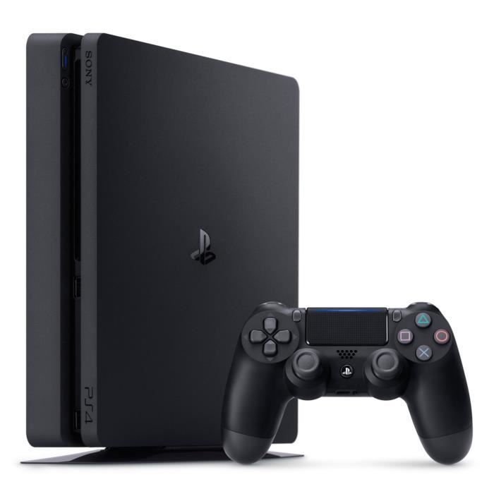 Consola PS4 Slim de 1 TB negra/negro azabache + Gran Turismo Sport + Who Are You? (juego descargable PlayLink) - PlayStation oficial