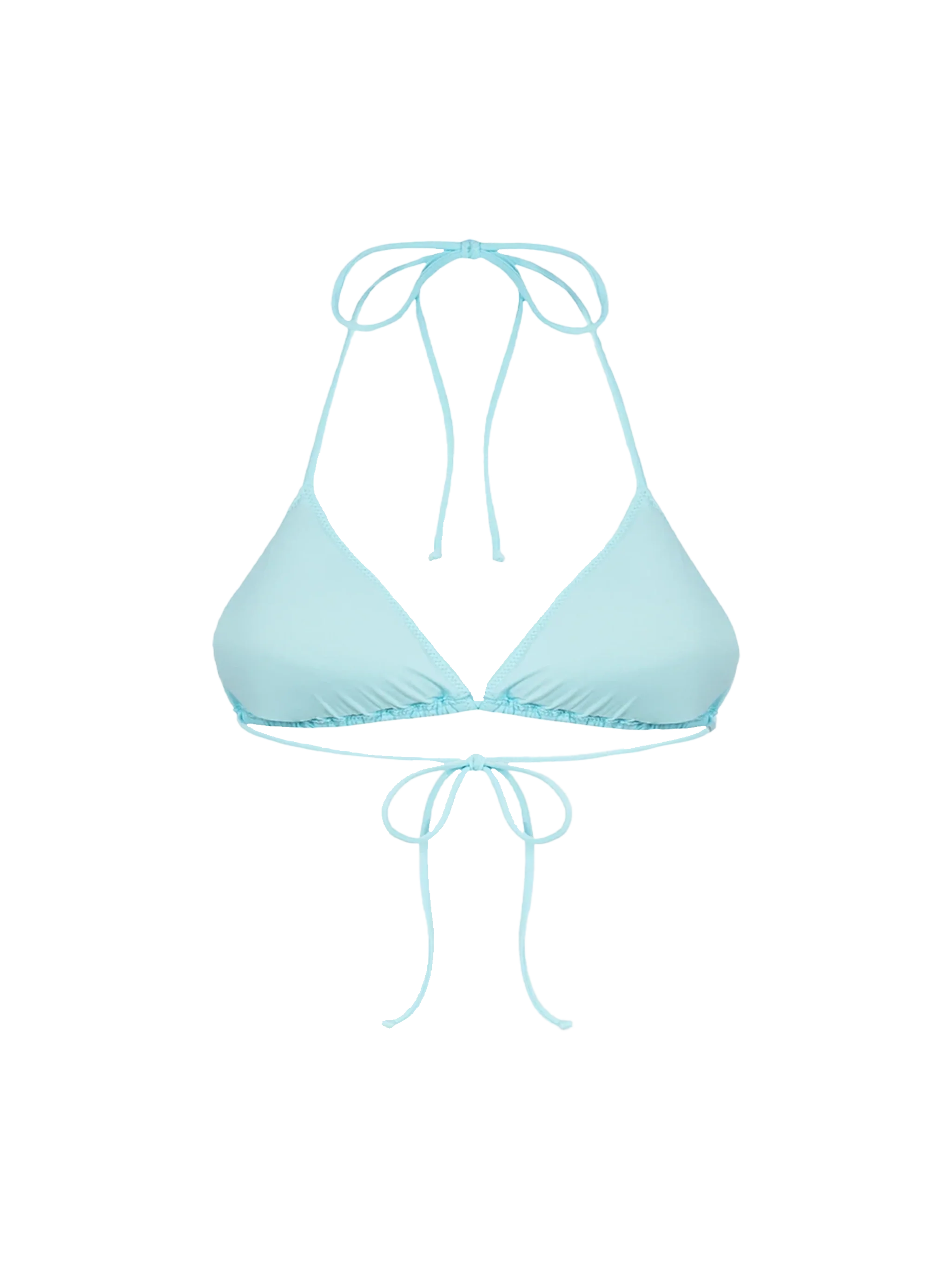 Traje de baño triangular Leah para mujer, color verde aguamarina.