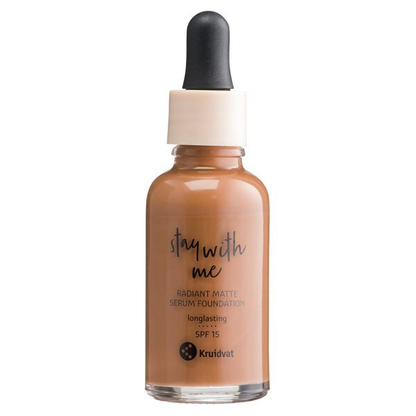 Kruidvat Stay With Me 060 C Deep Amber Radiant Matte Serum Foundation<br>30ml