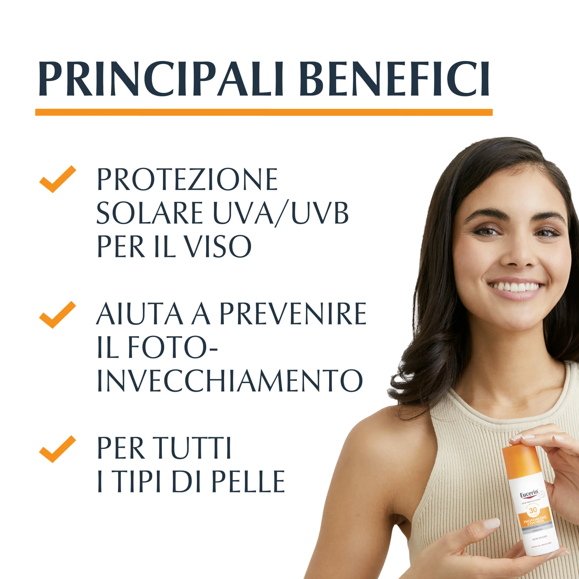 Sun Protection Photoaging Control Face Sun Fluid SPF50 - Solare viso alta prot.