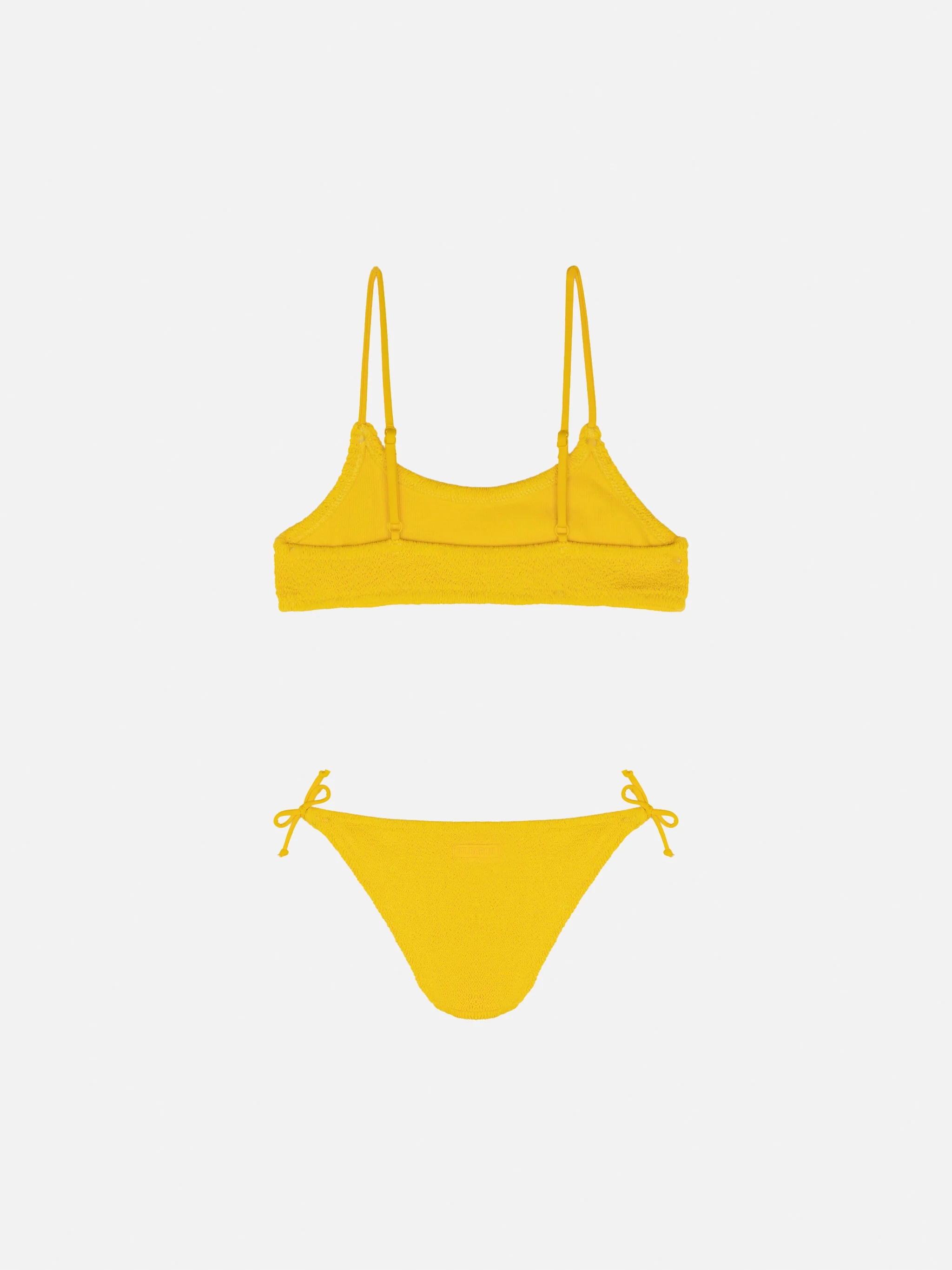 Bikini-Bralette Jaiden in Crinkle-Gelb
