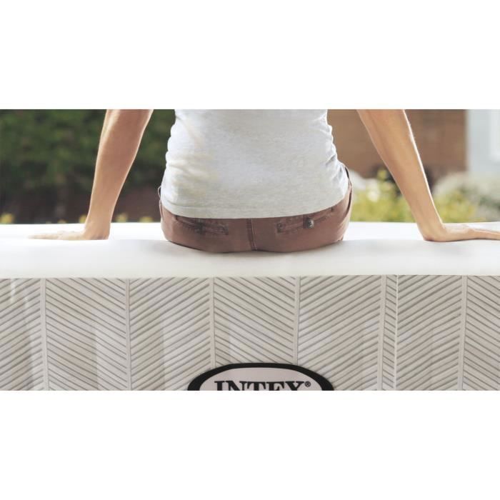 Spa hinchable INTEX - Chevron - 173 x 173 x 71 cm - 4 personas - Cuadrado - 28446EX