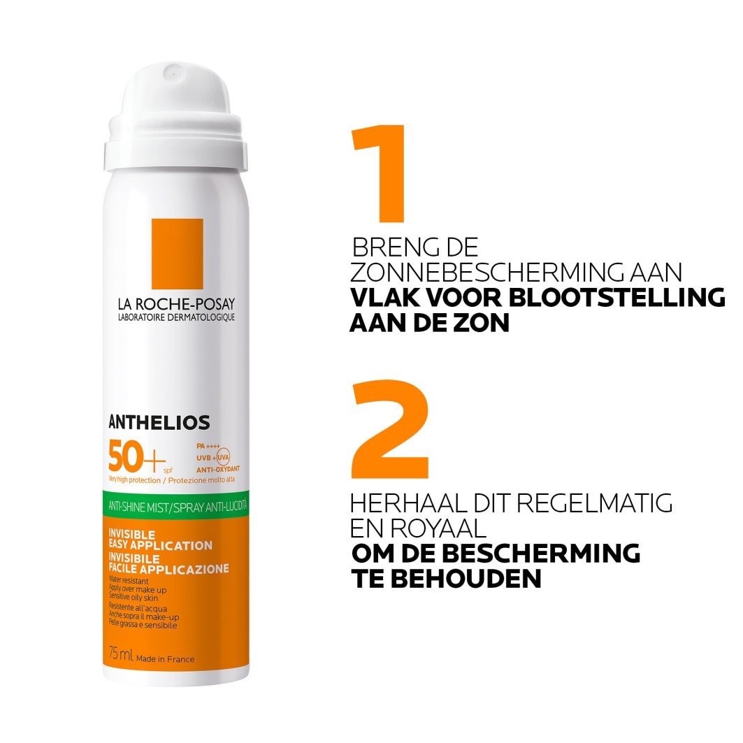 La Roche-Posay Anthelios Invisible Fresh Mist opaľovací sprej SPF 50 - 75 ml