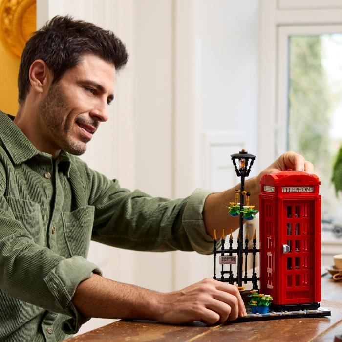 LEGO® Ideas 21347 Exclu Cdiscount Cabine Téléphonique Londonienne Décoration Maison pour les Anglophiles