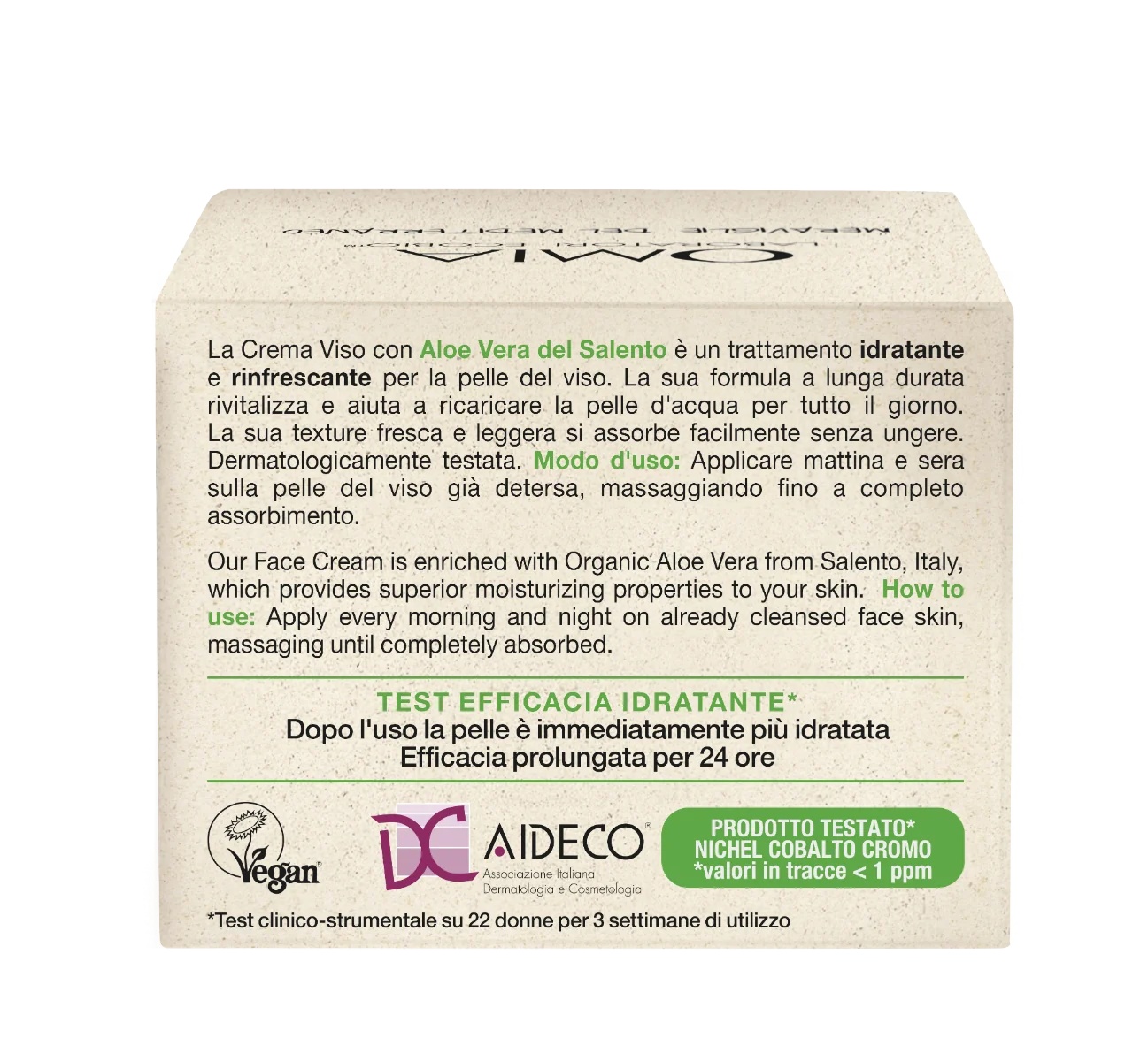 OMIA Omia Giara Aloe Gesichtscreme 50 ml Feuchtigkeitsspendend und ausgleichend