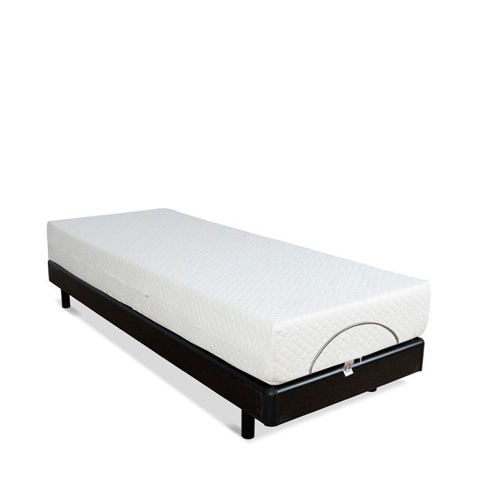 Colchón Bodysoft de espuma viscoelástica de 80x200 cm + base de cama eléctrica