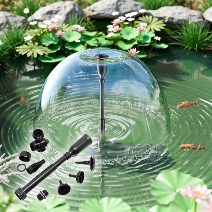 Kit de fijación SunSun 2 con 3 boquillas para fuentes y accesorios - para bombas de estanque, fuentes y chorros de agua de la serie JTP - Repuesto