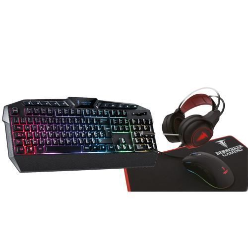 Pacote Gamer - BERSERKER GAMING - THOR COMBO GX-804 - Teclado AZERTY - Mouse - Mousepad
