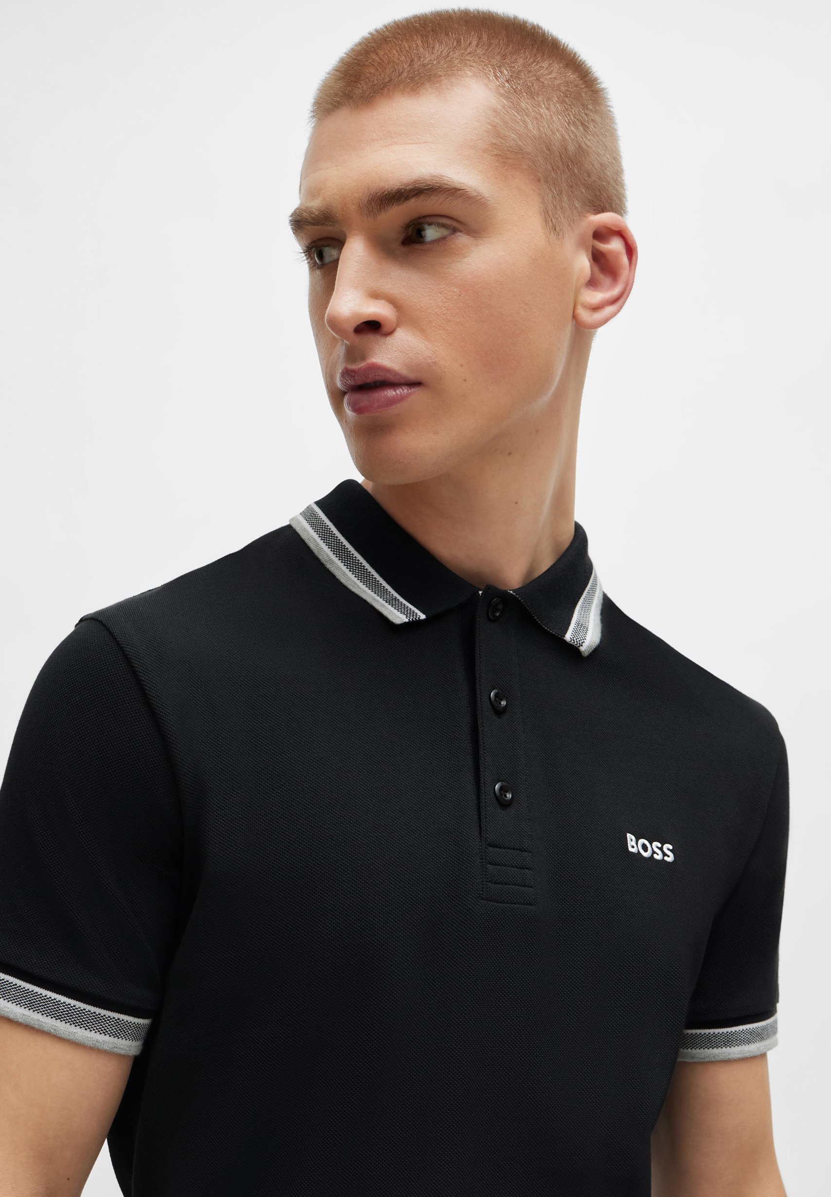BOSS PADDY - Camisa polo - preta