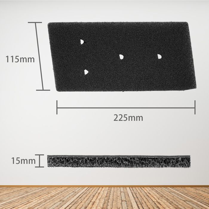 Paquete de 4 filtros de espuma INF para secadoras Whirlpool, color negro, Whirlpool 481010716911