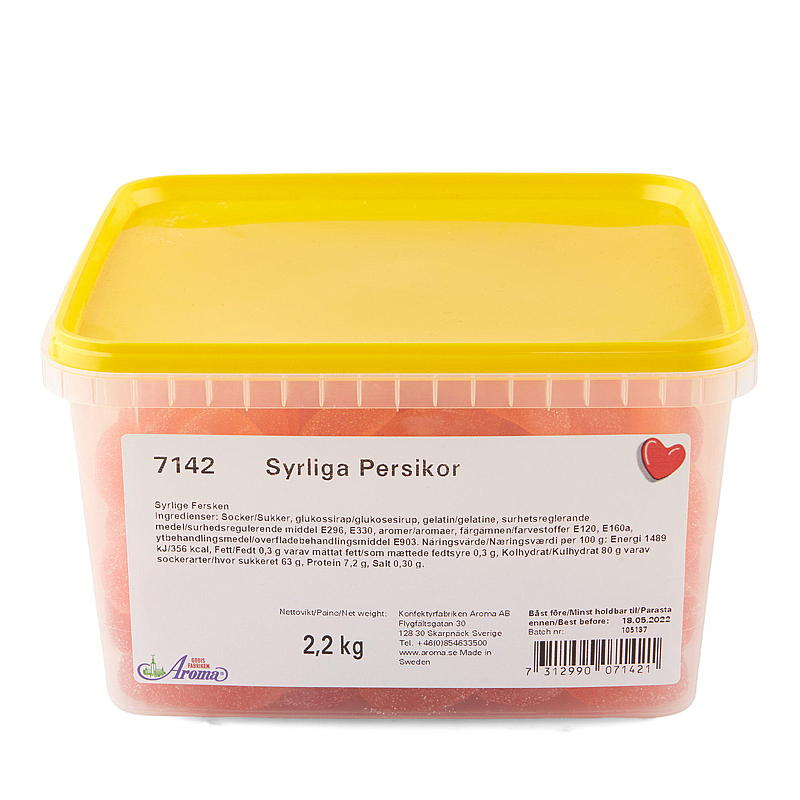 KnallGoodt Hapan persikat 2,2 kg