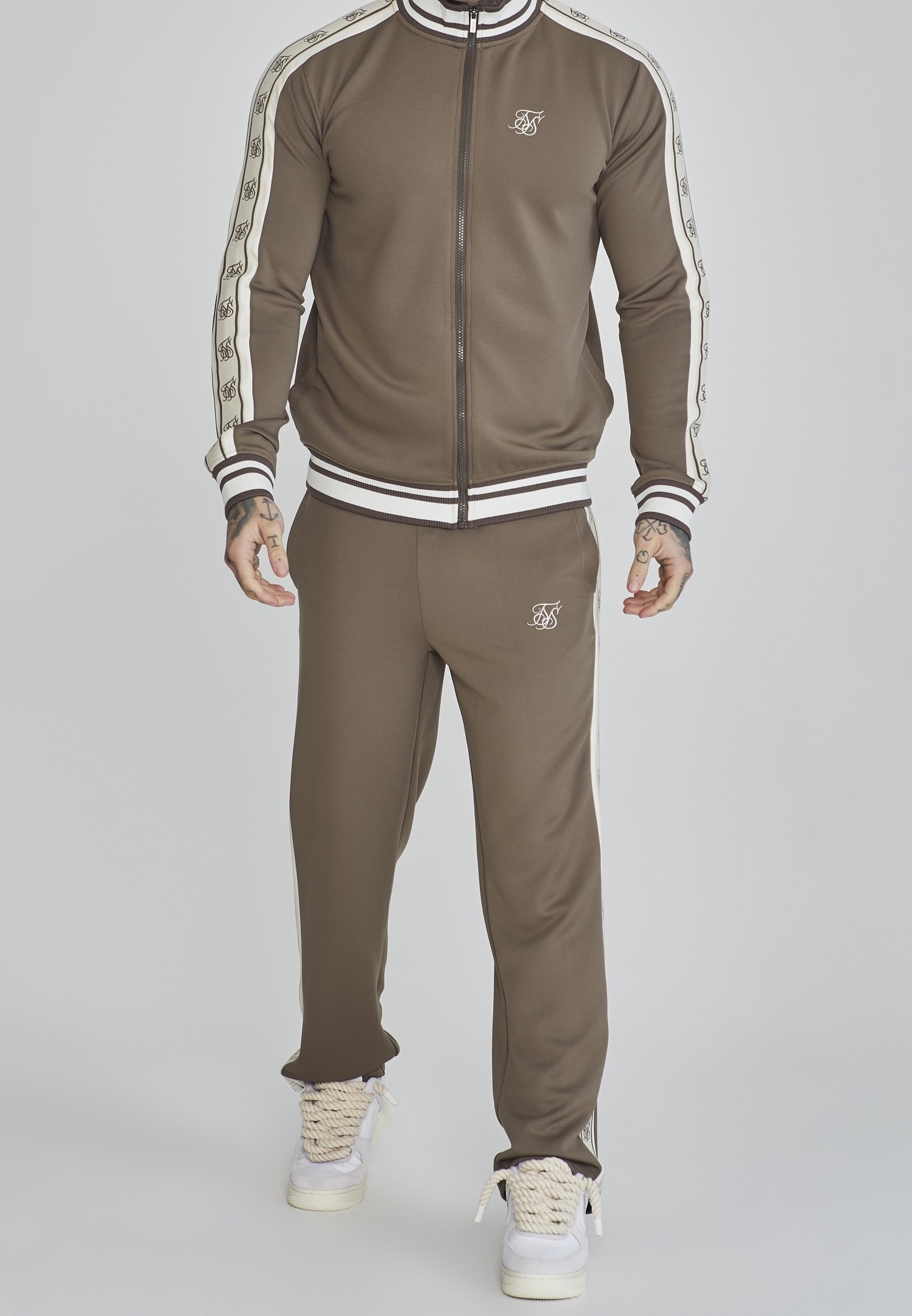 SIKSILK Trainingsjacke - braun