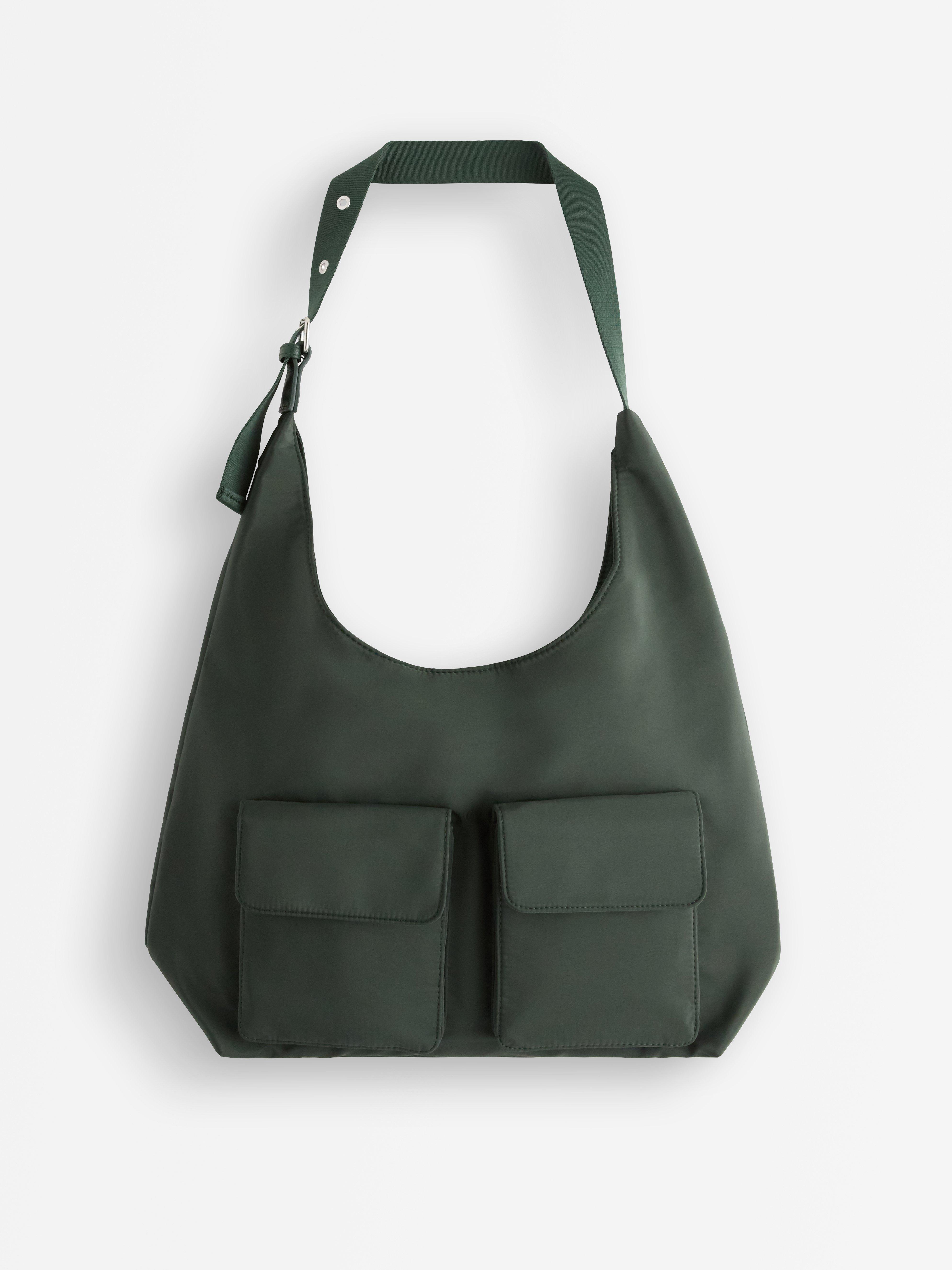 Bolsa de ombro verde-escura