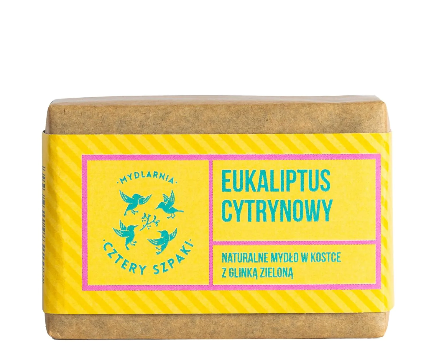 Mydlarnia Cztery Szpaki Naturalne mydło w kostce, Eukaliptus Cytrynowy