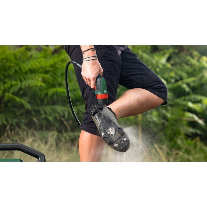 Nettoyeur à pression (de vélo) sans fil BOSCH - Fontus 18V-6 - Batterie 18V 2.0Ah + chargeur AL1820 - Réservoir 6L