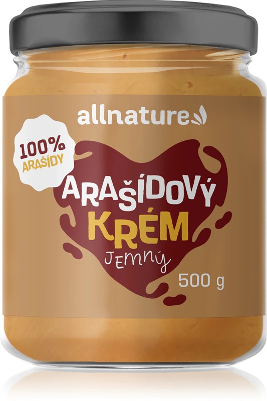 Allnature arašidova krema 100 % gladka arašidova krema