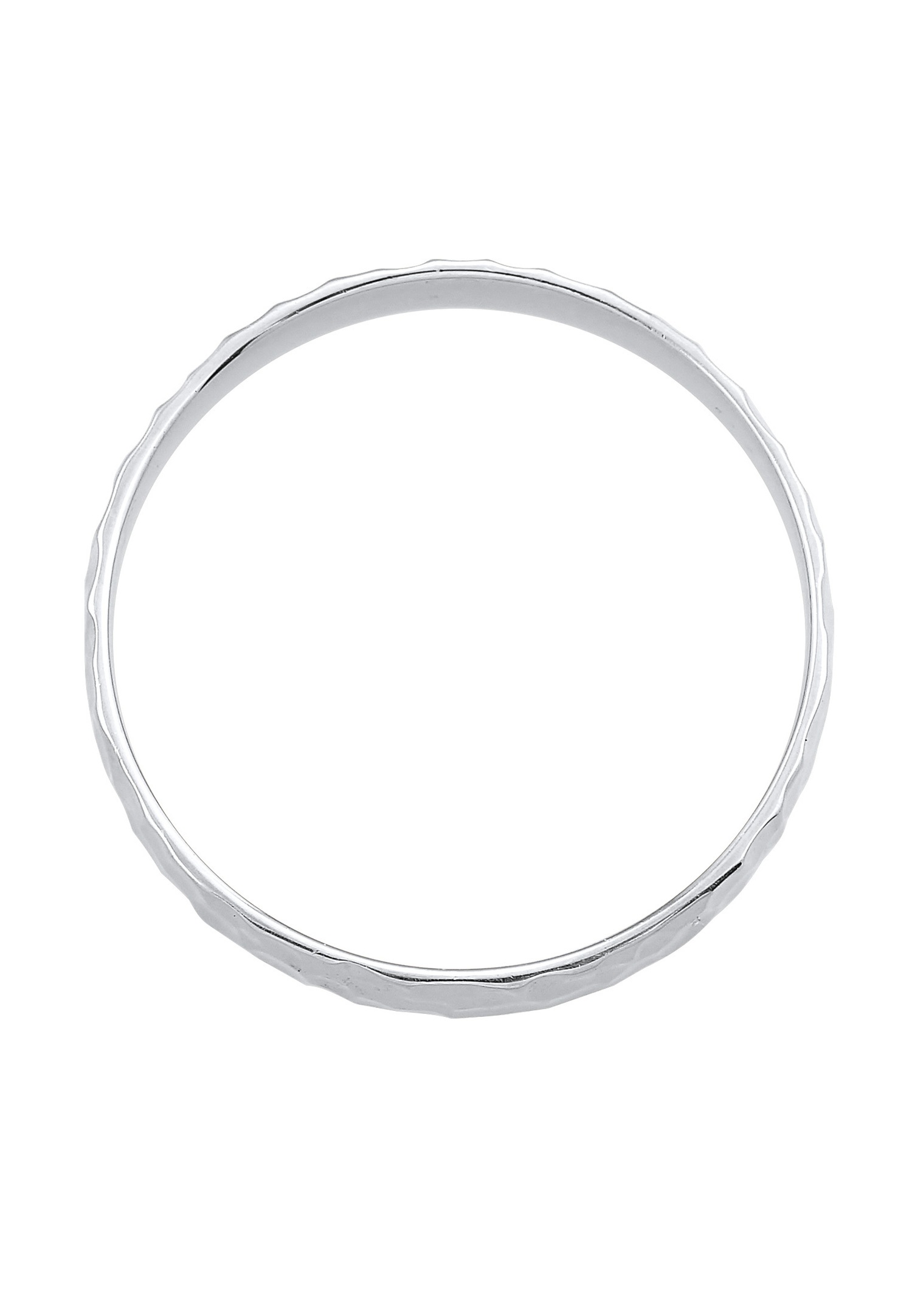 KUZZOI Hommes Bande Organique structuré en argent sterling 925