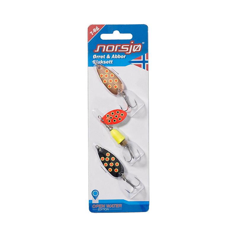 Norsjø Agnsæt 3-pak 7/8 g Ørred & aborre, Norsjø