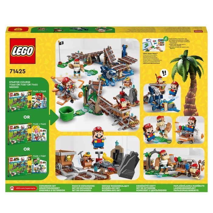 LEGO® Super Mario 71425 La corsa dei carrelli da miniera di Diddy Kong - Espansione, da combinare con lo Starter Pack