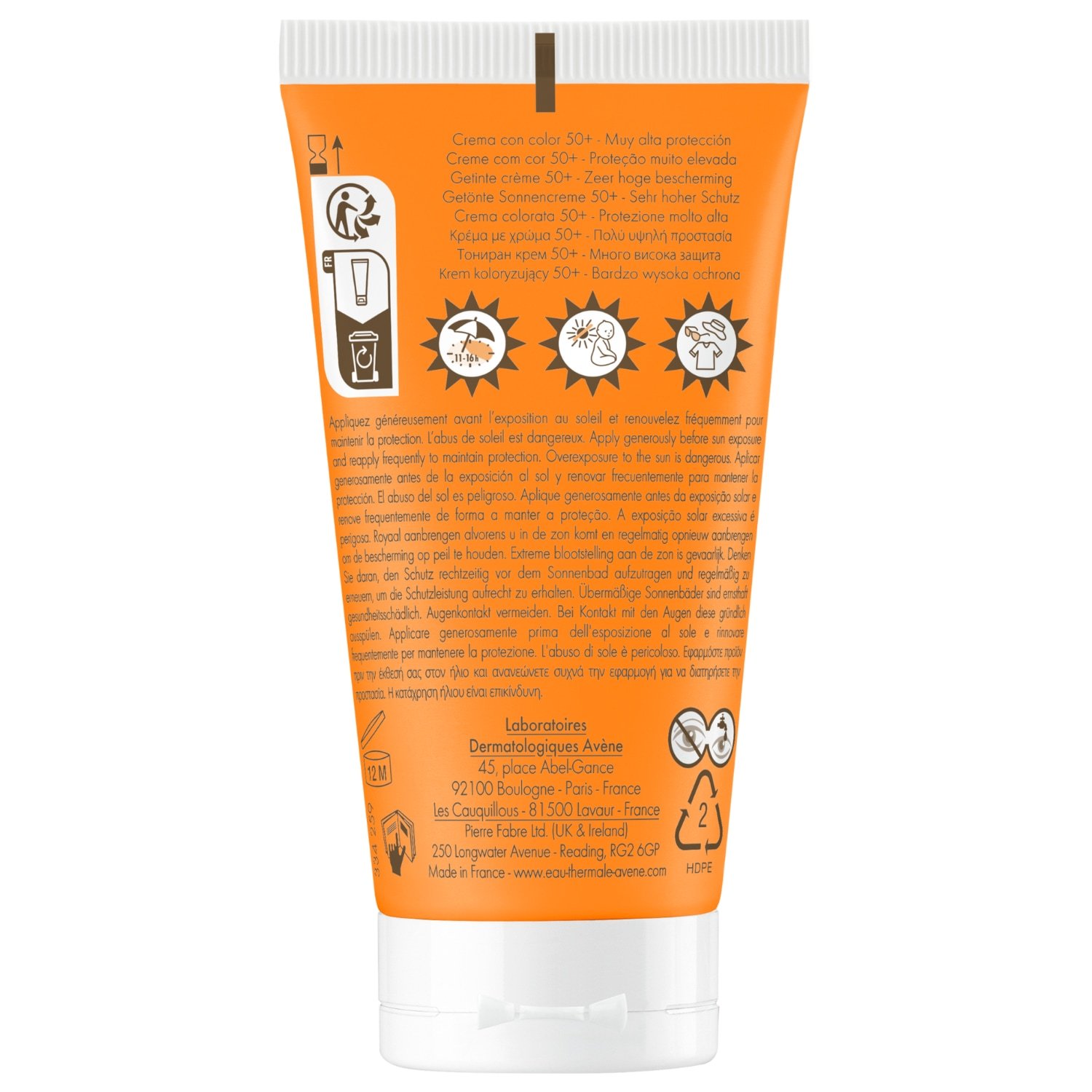 Avène Sunscreen Solaire tónovaný krém zjednocujúci SPF50+ - 50 ml