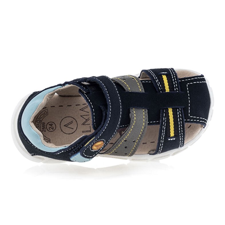 Blaue Jungen-Sandalen / Zehenfreie Schuhe