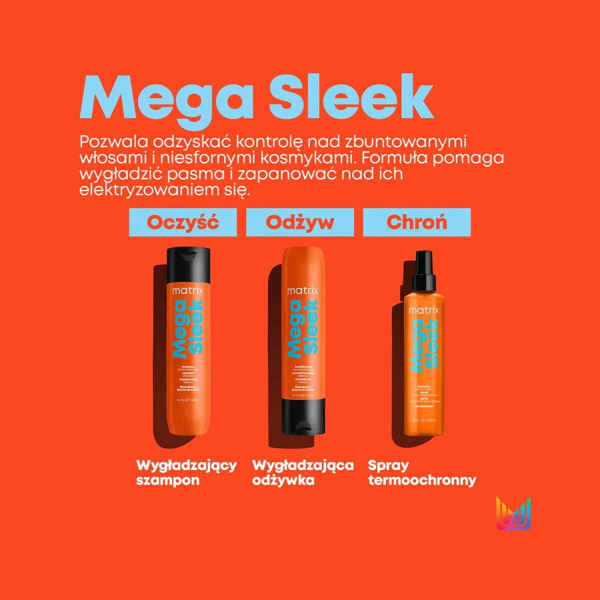 Matrix Total Results Mega Sleek Odżywka do włosów Wygładzenie