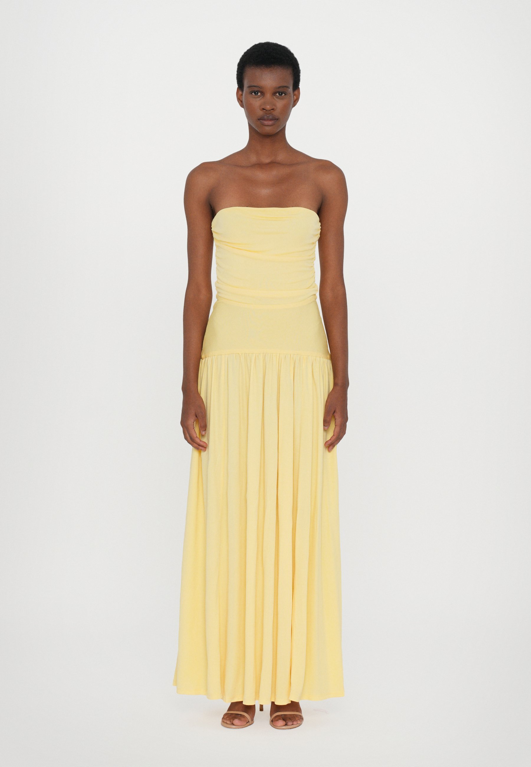 STAUD MARIANA JURK - Maxi-jurk - licht honingkleurig