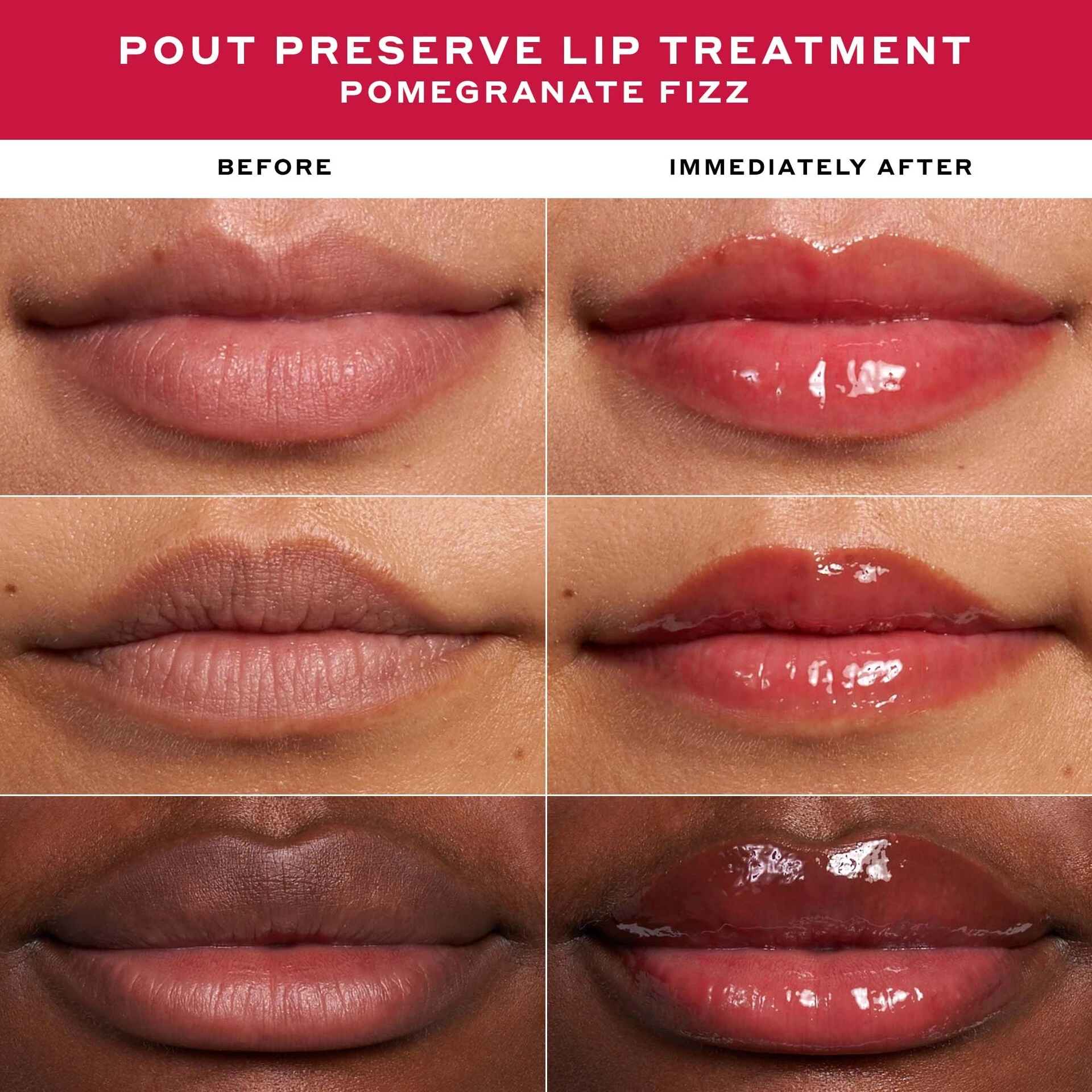 Tratament de buze Pout Preserve Peptide - Ediție limitată cu aromă de rodie - Ole Henriksen