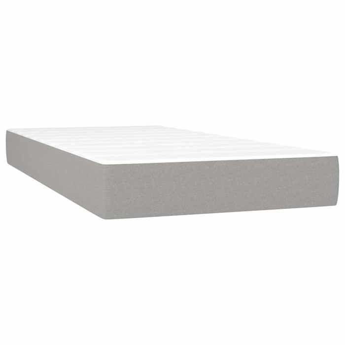 Pocketveringmatras voor kinderen - vidaXL - 80x160 cm - Grijs - Polyesterstof - Pocketveren