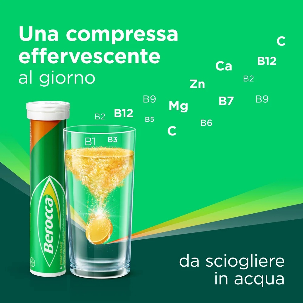 BEROCCA Berocca Plus Voedingssupplement met vitaminen en mineralen 15 bruistabletten Energie, concentratie, geheugen