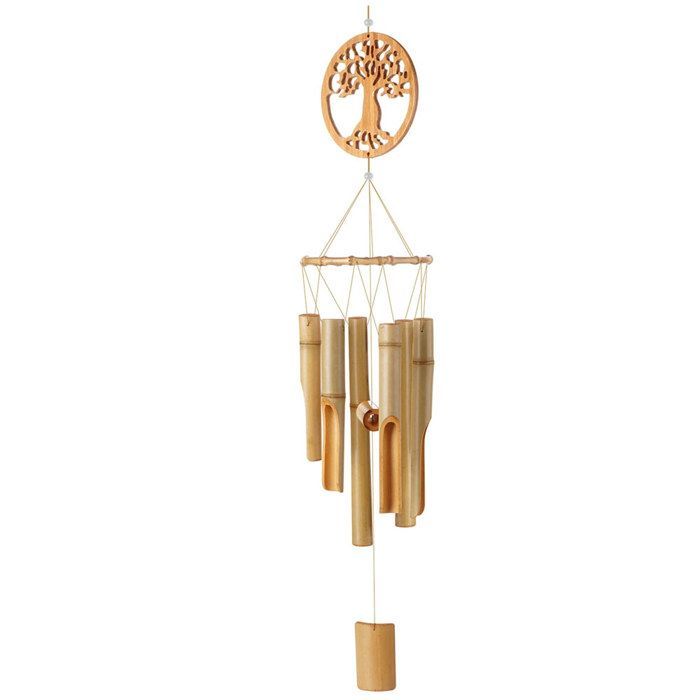 Chime of the tree of life, musical chime of hand-made wood for garden decoration, patio