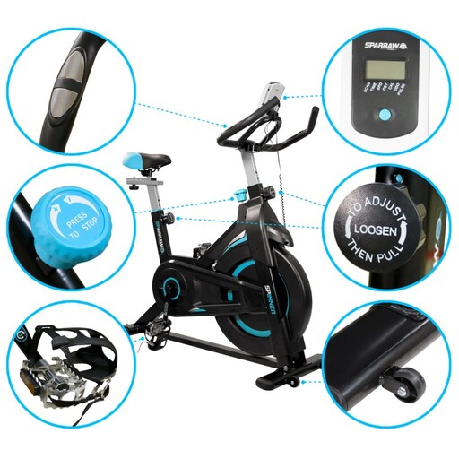 Sparraw Fitness Spinner Bike so zotrvačníkom 6 kg